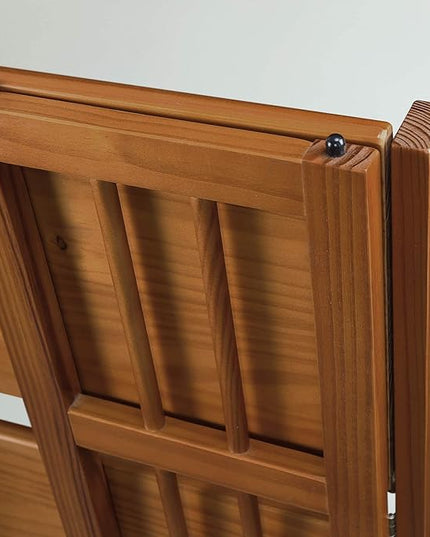 Casual Home 3-Shelf 27.5" Wide Folding Stackable Bookcase, Chestnut (New) - LeafyLoom