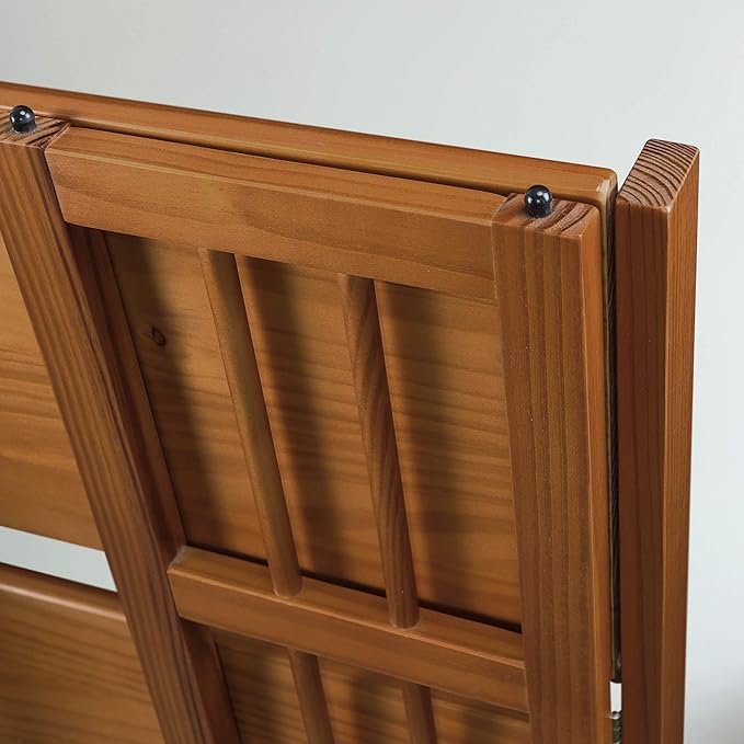 Casual Home 3-Shelf 27.5" Wide Folding Stackable Bookcase, Chestnut (New) - LeafyLoom