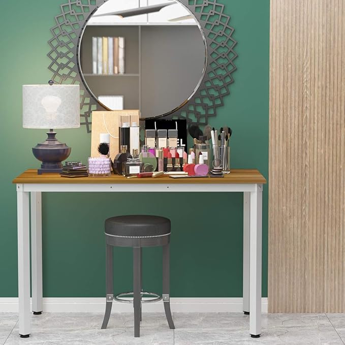 Weehom Computer Desk 39" Small Desk for Home Office Study Writing Laptop Dining Table for Small Spaces - LeafyLoom