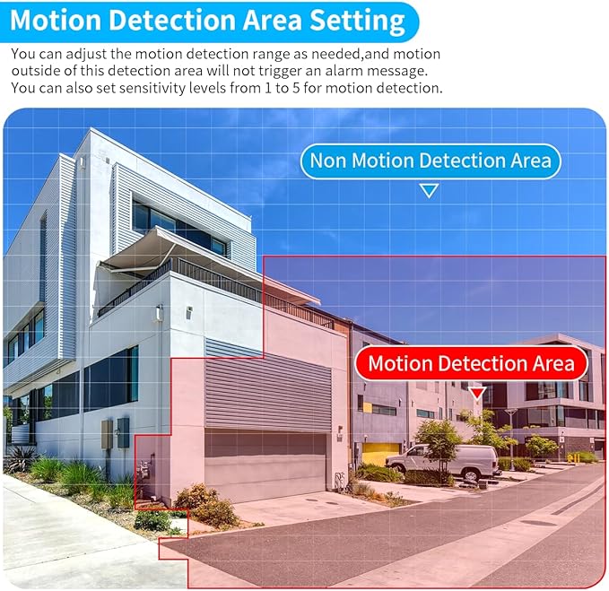 (Dual Antennas for Wi-Fi Enhanced) AI Human Detected 2K 3.0MP Wireless Security Camera System, Surveillance NVR Kits with 2TB Hard Drive, 4Pcs Outdoor WiFi Security Cameras, with Audio, Night Vision OOSSXX