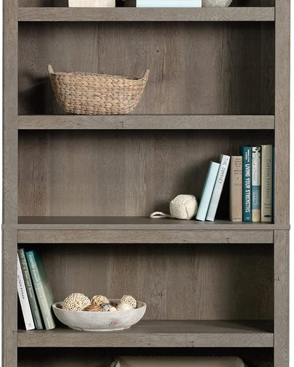 Sauder Miscellaneous Storage 5-Shelf Bookcase/Book Shelf, Mystic Oak Finish - LeafyLoom
