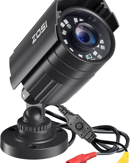 ZOSI 2.0MP 1080P HD 1920TVL Security Camera Hybrid 4-in-1 TVI/CVI/AHD/960H CVBS CCTV Camera Outdoor Indoor,80ft IR Night Vision,Weatherproof Bullet Camera For analog Surveillance DVR(Black) ZOSI