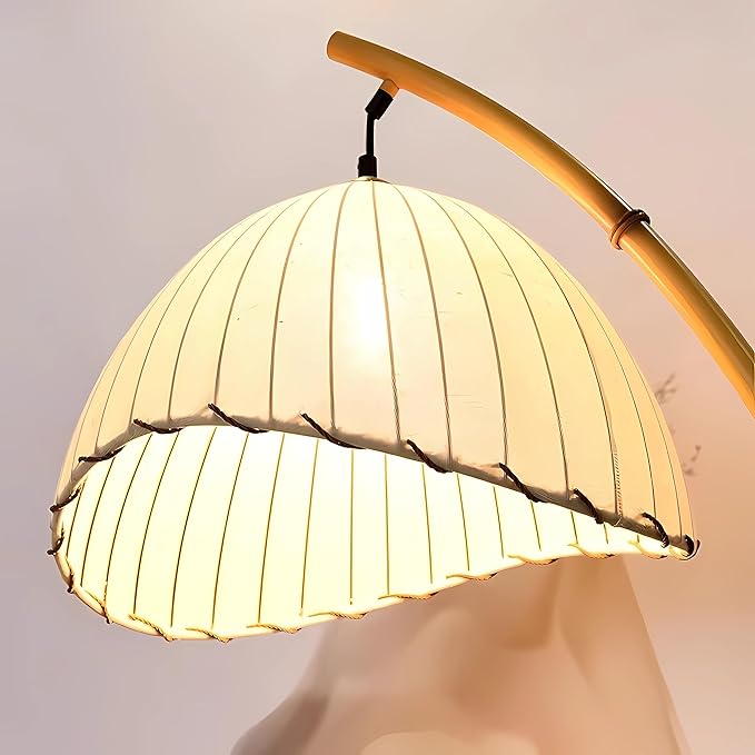 LED Floor Lamp for Living Room,Full Spectrum LED Modern Floor Lamp with Adjustable Brightness, Standing Lamp with Button, Dimmable Reading Floor Lights - LeafyLoom
