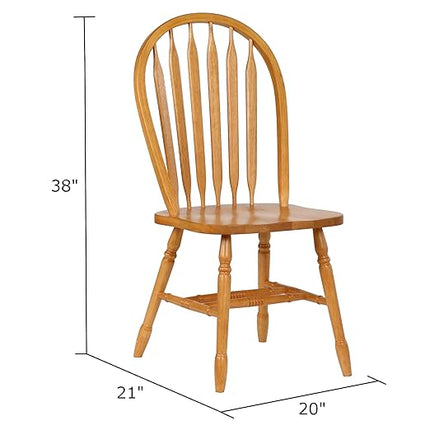Sunset Trading Oak Selections Dining Chair, Light Finish - LeafyLoom