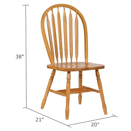 Sunset Trading Oak Selections Dining Chair, Light Finish - LeafyLoom