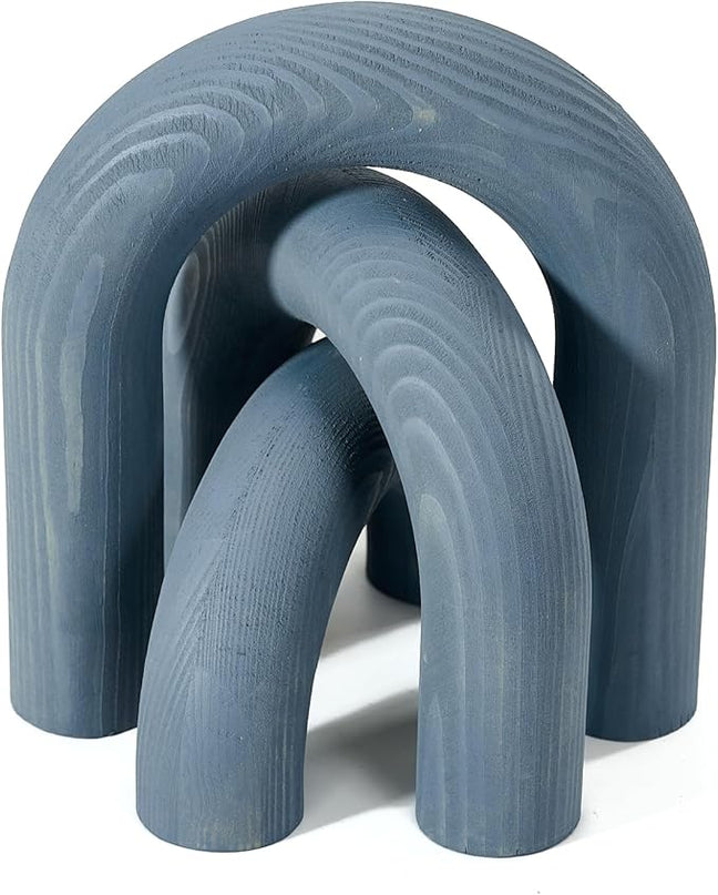 3Pcs wood arch Decor Accents - Decorative home table Arch Modern boho Minimalist Coffee table bookshelf living Room Entryway aesthetic Decorations Objects - LeafyLoom