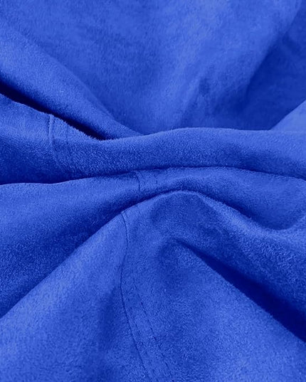 Bean Bag Stuffed Animal Storage Or Cover | No Filler | Extra Large | for Adults Or Kids | Double Stitched | Durable Zipper | Premium Microsuede - LeafyLoom