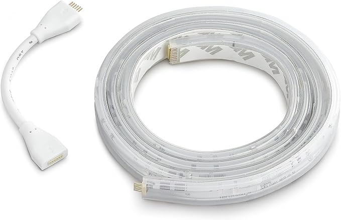 Philips Hue Indoor 3-Foot Smart LED Light Strip Plus Extension - Color-Changing Single-Color Effect - Requires Base Kit - Control with Hue App - Works with Alexa, Google Assistant and Apple HomeKit PhilipsHue