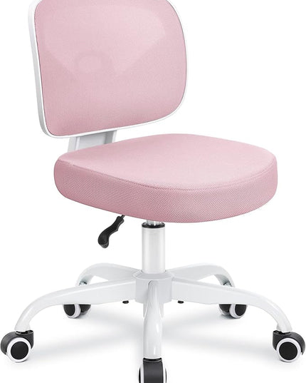 Primy Kids Desk Chair, Pink Study Chair for Boys Girls with Height Adjustable, Swivel Mesh Task Student Chairs for 4-12, Growing Teen Office Chair for Home/School/Office (Pink) - LeafyLoom