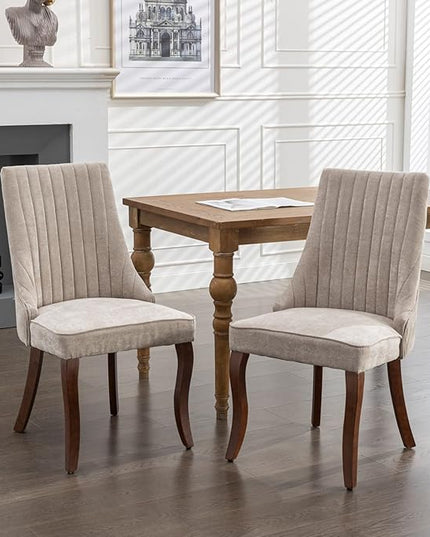 NicBex Haerin-SD-00128-LWJ Dining Chairs, 24.6"x19.7"x37.5", Beige - LeafyLoom