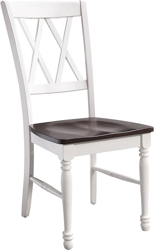 Crosley Furniture Shelby Dining Chairs (Set of 2), Distressed White - LeafyLoom