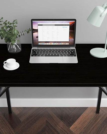SDHYL 39 inchesNo Assembly Foldable Computer Desk for Home Office Workstation, Study and Writing, Black - LeafyLoom