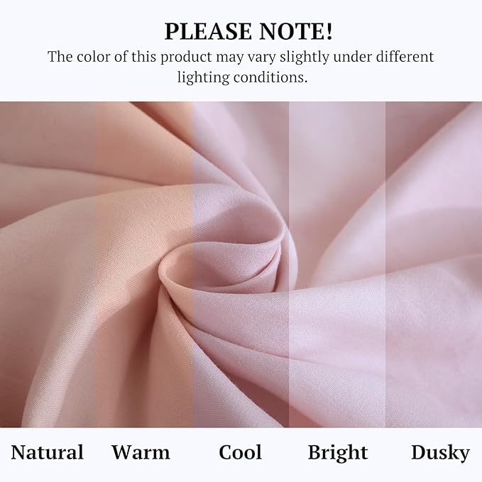 MILDLY Queen Comforter Set 7 Piece Color Clash, Pink Bed in a Bag, All Season Bedding Sets with 1 Comforter, 2 Pillow Shams, 2 Pillowcases, 1 Flat Sheet, 1 Fitted Sheet - LeafyLoom