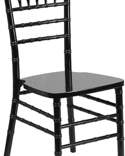 Flash Furniture 2 Pack HERCULES Series Black Wood Chiavari Chair - LeafyLoom