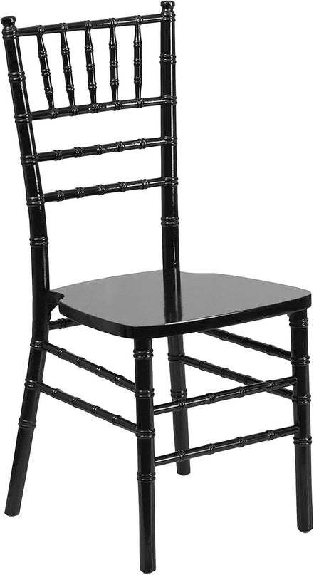 Flash Furniture 2 Pack HERCULES Series Black Wood Chiavari Chair - LeafyLoom
