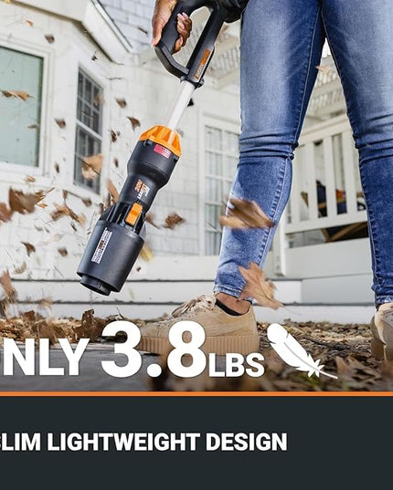 Worx Nitro WG543 20V LEAFJET Leaf Blower Cordless with Battery and Charger, Blowers for Lawn Care Only 3.8 Lbs., Cordless Leaf Blower Brushless Motor – Battery & Charger Included - LeafyLoom