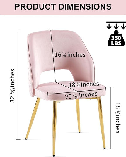 NicBex Haerin-SD-00327-LWJ Dining Chairs, 20.1"x24.2"x31.7", Pink - LeafyLoom