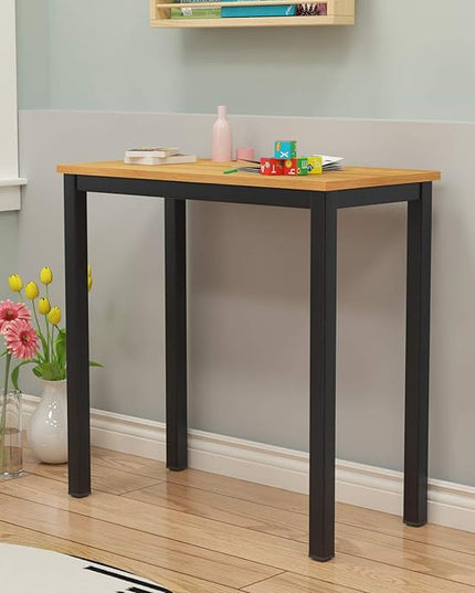 soges 31.5 inches Desk Small Desk Computer Desk Home Office Table Laptop Desk Writing Desk Study Table Computer Workstations Teak GCP2AC3-80TB - LeafyLoom