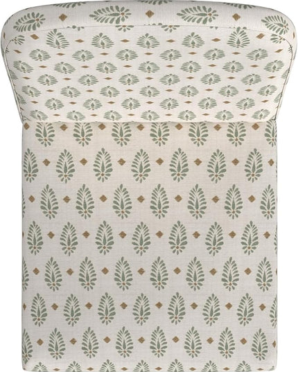 HomePop Classic Parsons Dining Chairs, Sage Paisley Medallion (Single Pack) - LeafyLoom