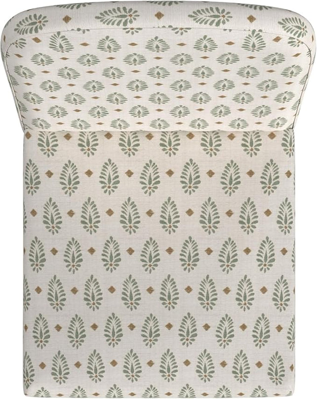 HomePop Classic Parsons Dining Chairs, Sage Paisley Medallion (Single Pack) - LeafyLoom