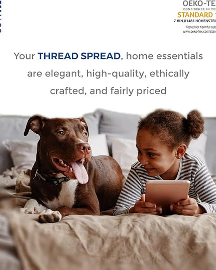 THREAD SPREAD Striped Egyptian Cotton Sheets Twin XL Size - 600 Thread Count 3 PC Damask Twin XL Sheets Deep Pockets, Sateen Weave College Dorm Bedding Twin XL, Fits Mattress upto 18" - Silver Stripe - LeafyLoom