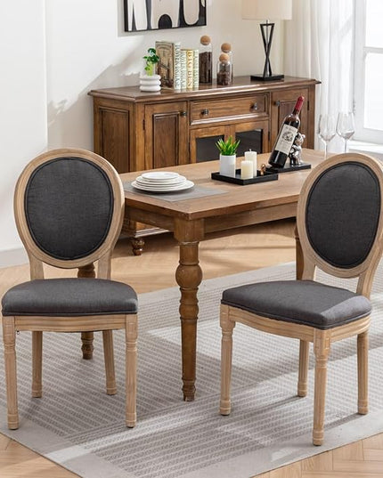 NicBex Haerin-SD-00127-LWJ Dining Chairs, 22.8"x19.3"x37.4", Dark Gray - LeafyLoom