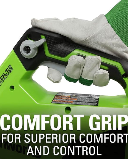 Greenworks 40V (120 MPH / 450 CFM) Axial Blower, 4.0Ah USB Battery (USB Hub) and Charger Included - LeafyLoom