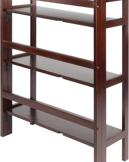 Winsome Wood Terry Shelving, Walnut, 3 - LeafyLoom