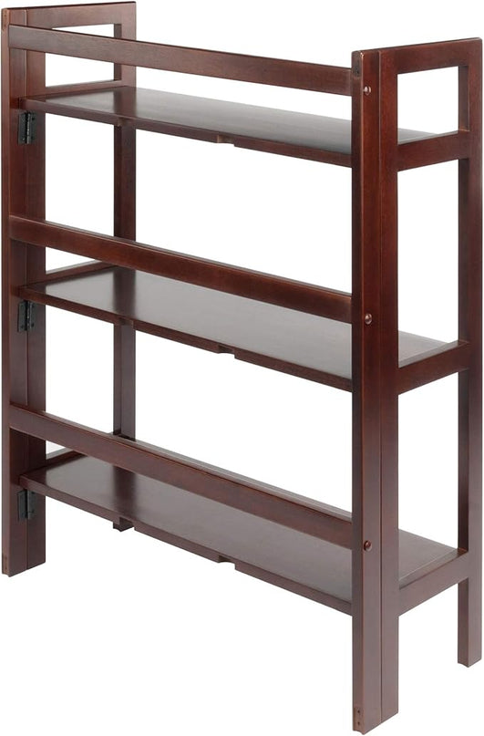 Winsome Wood Terry Shelving, Walnut, 3 - LeafyLoom