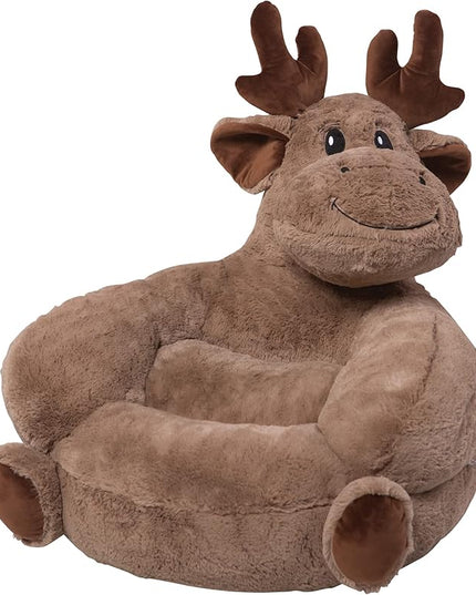 Trend Lab Moose Toddler Chair Plush Character Kids Chair Comfy Furniture Pillow Chair for Boys and Girls, 21 x 19 x 19 inches - LeafyLoom