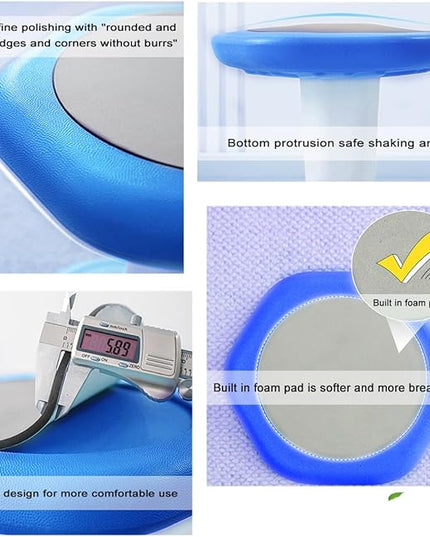 Active Chairs Kids Preschool Wobble Stool - Alternative Flexible Seating Balance Wiggle Stool for Classroom,Preschool,Kindergarten&Elementary School,Active Sensory Chairs,Ages3-8,Blue(14in) - LeafyLoom