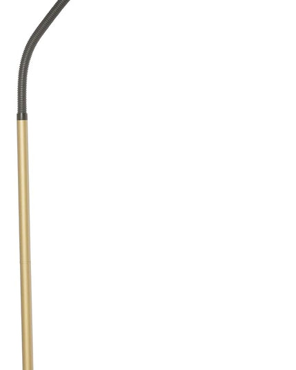 402039-55 Full Page 8 x 10 Inch Magnifier LED Illuminated Floor Lamp, Gold - LeafyLoom