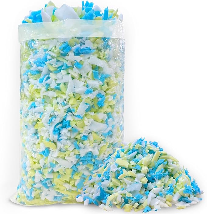 5lbs Shredded Memory Foam Filling for Bean Bag Filler, Premium Soft Filling,without Added Gel Particles,Very Suitable for Filling Bean Bags and Pillows - LeafyLoom