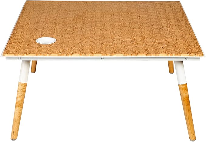 NicBex Coffee Table Wooden Coffee Table with Storage Rectangle Center Tables with Strong Legs Dining Table for Living Room, Dining Room, Office, and Bedroom,31" W, Brown+White - LeafyLoom