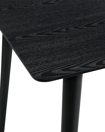 Armen Living Westmont 59" Rectangular Wood Dining Table, Black - LeafyLoom