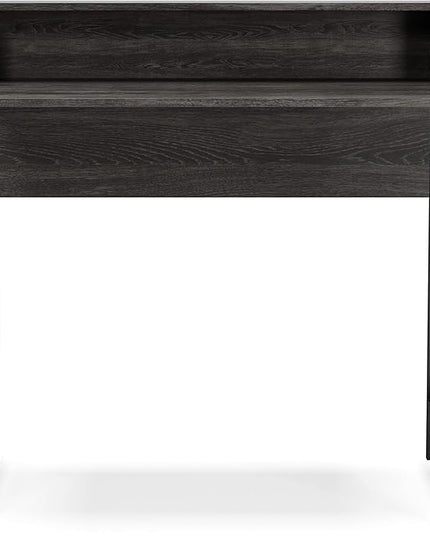 Signature Design by Ashley Freedan Modern Industrial Home Office Writing Desk, Dark Gray - LeafyLoom