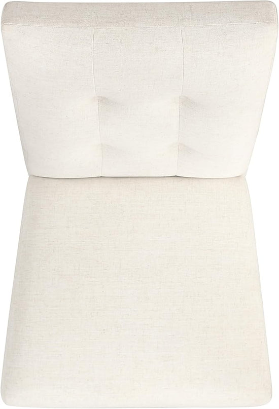 HomePop Classic Parsons Dining Chairs, Pack of 2, Ivory Textured Woven - LeafyLoom