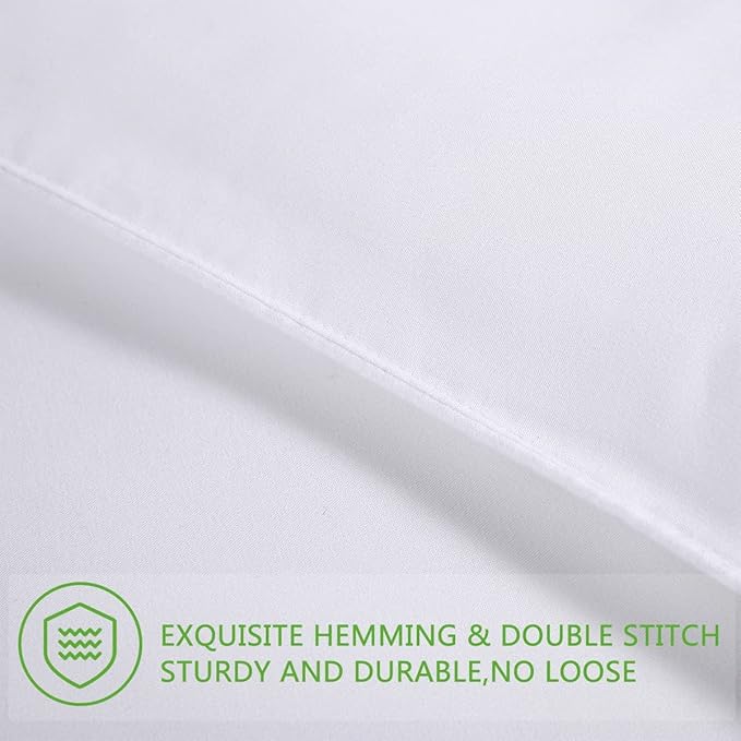 AMGUI White Comforter Set, Bed Comforter Set with 2 Pillow Shams,Queen Size Comforter Sets,Bedding Comforters & Sets Queen - LeafyLoom