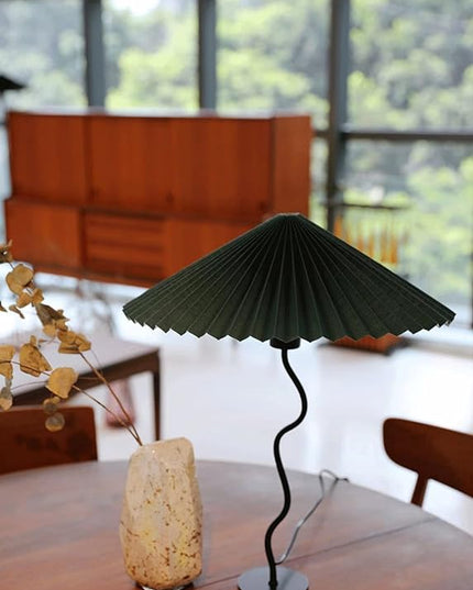 Pleated Floor Lamp, 3 Color Dimmable Floor Lamp, Retro Bedside Atmosphere Table Lamp for Bedroom, Living Room, Office ( Color : 3# , Size : Small ) - LeafyLoom
