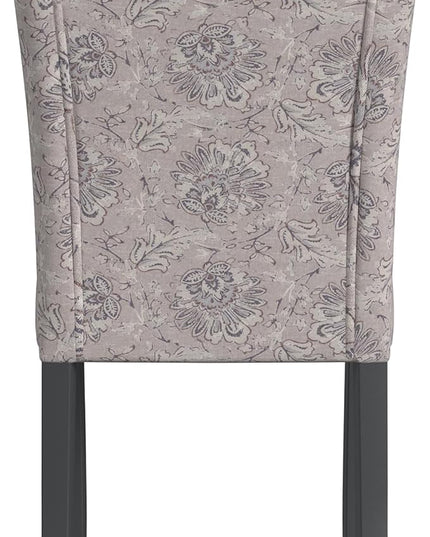 HomePop Classic Parsons Dining Chairs, Pack of 2, Linen Artistic Floral Print - LeafyLoom