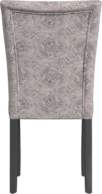 HomePop Classic Parsons Dining Chairs, Pack of 2, Linen Artistic Floral Print - LeafyLoom