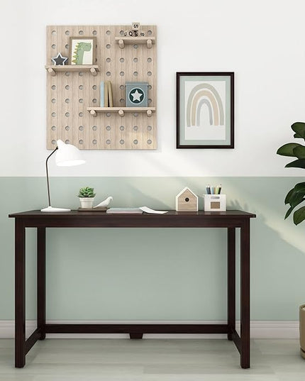 Max & Lily Solid Wood Desk, 47 Inches, Espresso - LeafyLoom