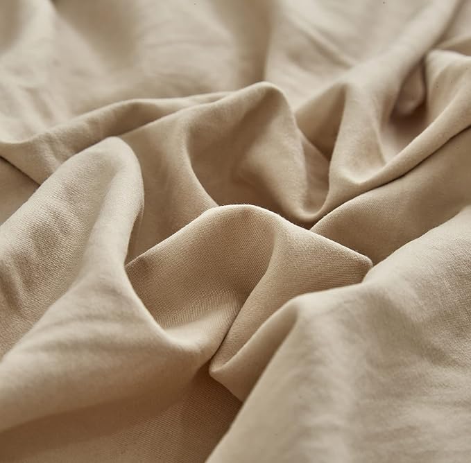 Champagne Comforter Set King Beige Bedding Set Lightweight Women Soft Champagne Blanket 3 PCs Durable Light Khaki Colored Comforter Set King Breathable Bed Comforter Set - LeafyLoom