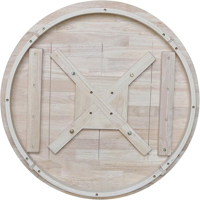 International Concepts 30" Round Top Pedestal Table, Unfinished - LeafyLoom