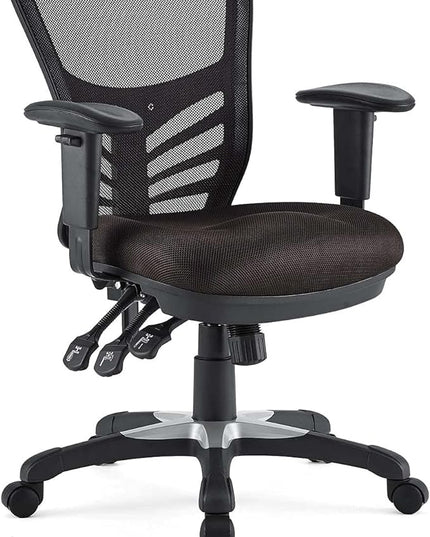 Modway Articulate Ergonomic Mesh Office Chair in Brown - LeafyLoom