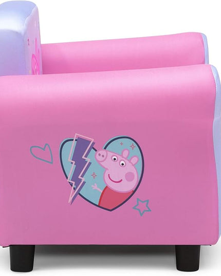Delta Children Kids Character Upholstered Chair, Peppa Pig - LeafyLoom