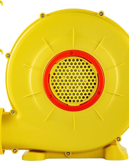 VEVOR Air Blower, 450W 0.6HP Inflatable Blower, Portable and Powerful Bounce House Blower, 1750Pa Commercial Air Blower Pump Fan, Used for Inflatable Bouncy Castle and Jump Slides, Yellow - LeafyLoom