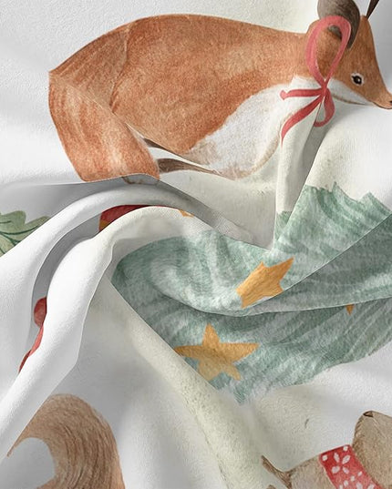 Christmas Comforter King Size,Rabbit Deer Comforter Set for Kids Teens Girls Boys,3Pcs Bedding Set Printed Comforter with 2 Pillowcases,Down Alternative,Soft and Lightweight，King Size - LeafyLoom