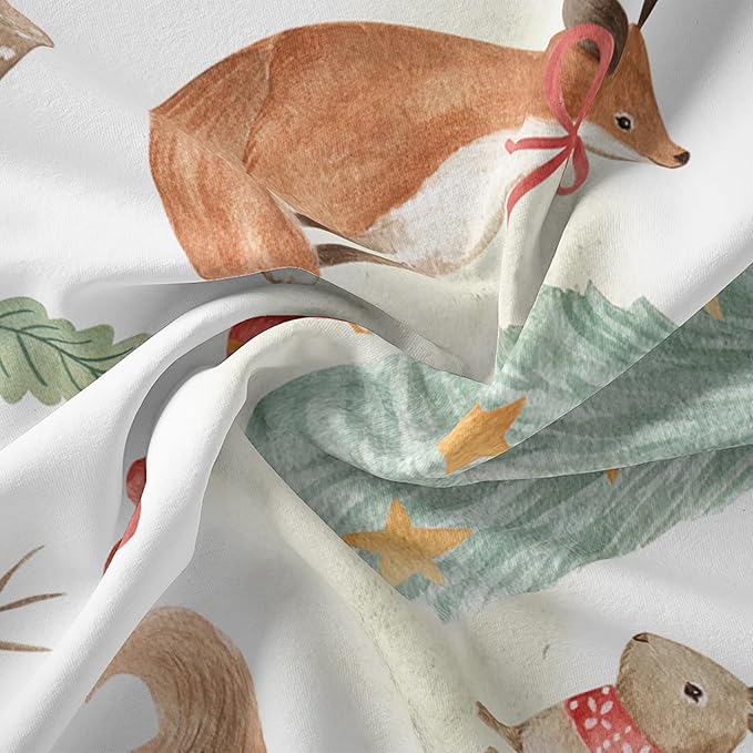 Christmas Comforter King Size,Rabbit Deer Comforter Set for Kids Teens Girls Boys,3Pcs Bedding Set Printed Comforter with 2 Pillowcases,Down Alternative,Soft and Lightweight，King Size - LeafyLoom