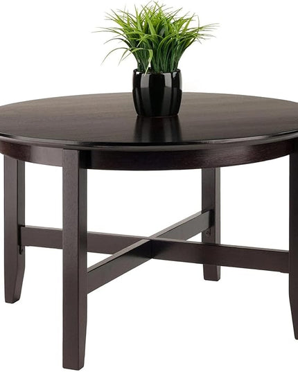 Winsome Wood Toby Occasional Table, Espresso, 30 x 30 x 18.11 - LeafyLoom